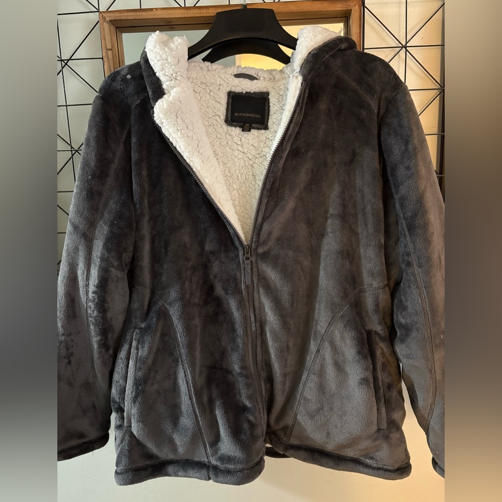 Womens Plus Hooded Fleece